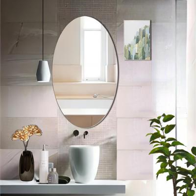 China Oval Glass Luxury Design Nordic Gym Wall Hanging For Bathroom Mirror for Nordic Style for sale