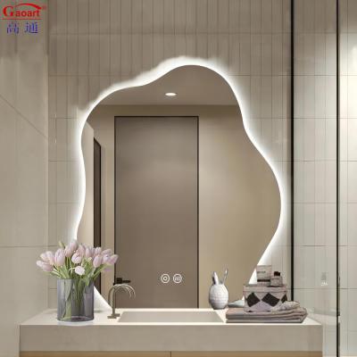 China Customized Size Genuine Backlit Wall Makeup Large Light Led Mirror for Bathroom Decor for sale