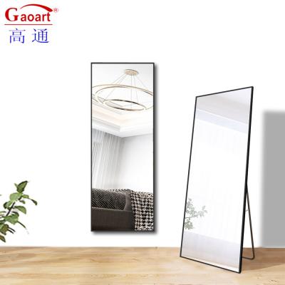 China Contemporary Style Full Length Gold Mirror for Modern Home Floor Stand Full Body Size for sale