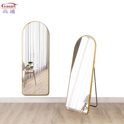 중국 Modern Design Floor Mirror for Home Decoration Full Body Standing Mirror Glass Mirror 판매용