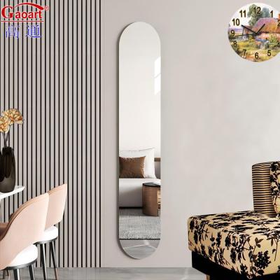 China Modern Stylish Metal Hotel Bathroom Glass Beveled Mirror for Home Decoration for sale