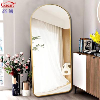 China Large Full Length Size Body Floor Dressing Wall Framed Mirror in Contemporary Design Style for sale