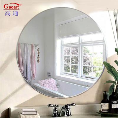 China Art Deco Design Style Home Wineshop Wall Mirror Framed Aluminium Frame Stick Dressing for sale