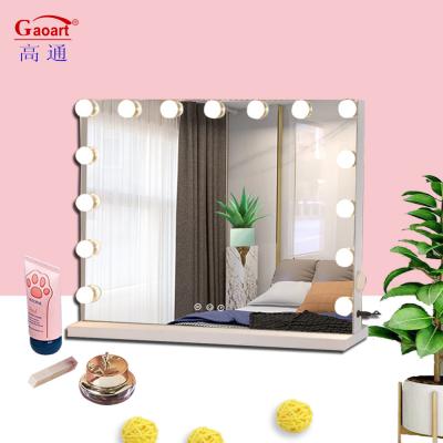 China Upgrade Your Salon with Hollywood Custom Big Fill Body Lighted Makeup Mirror in Chrome for sale