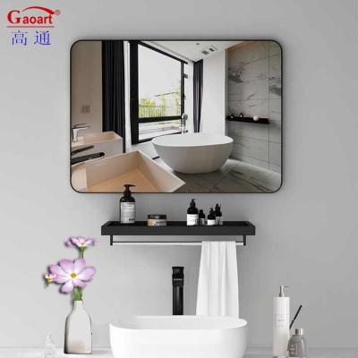 China Customized Size Black Frame Full Length Hanging Wall Mirror for Home and Dressing Room for sale