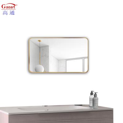 China Custom Decorative Modern Aluminium Alloy Frame Full Length Hanging White Wall Mirror for sale