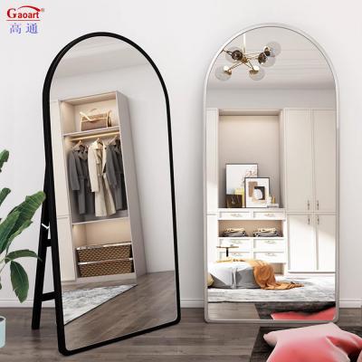 China Full Length Dressing Mirror Bedroom Big Beauty Bathroom Studio Style Sticker Mirror for sale