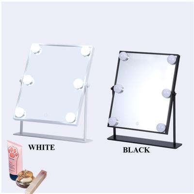 China Every Day Occasion Popular Design Light Bulb In Chrome Travel Cosmetic Makeup Vanity With Hollywood Mirror for sale