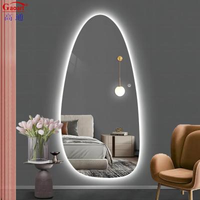 China Custom Full Length Decor Led For Bathroom Mirror Modern Design Style Lighted Portable for sale