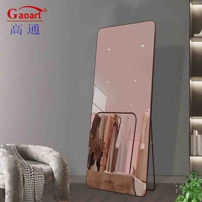 China Arch Extra Large Chinese Glass Dance Floor Sticker Mirror for Living Room Floor Length for sale