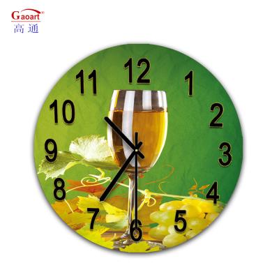 China Glass Wall Mirror Kitchen Sublimation Large Living Room Pendant Modern Decorative Home Decor Clock Te koop