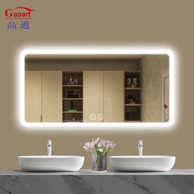 China Large Black Bedroom LED Mirror Station for Full Size Bathroom Decoration in Hotel Product for sale