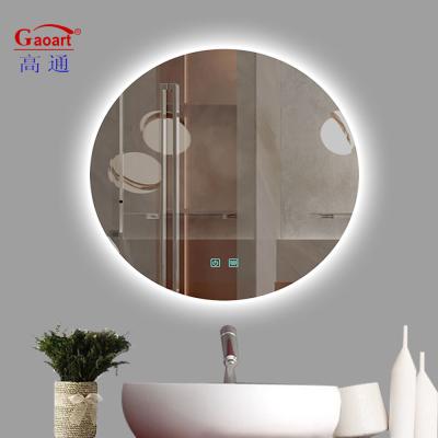 China Glass Backlit Smart LED Bathroom Mirror Light for Everyday in Small Salon or Bedroom for sale