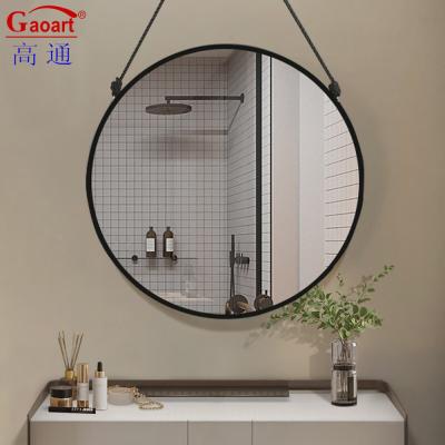 China Round House Decor Plastic Frame Mirror for Bathroom Decorative Vintage Antique Style for sale