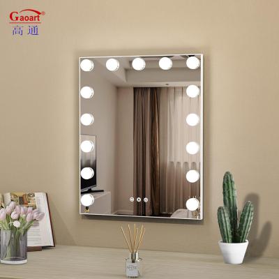 Китай Customizable Hollywood Makeup Mirror With Lighted Adjustable Vanity Mirror продается