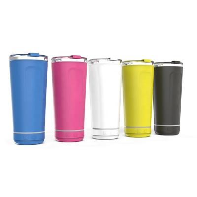 China Phone Function Speaker Rocker Waterproof Music Cup Sublimation Water Bottle Outdoor Wireless Speaker for sale