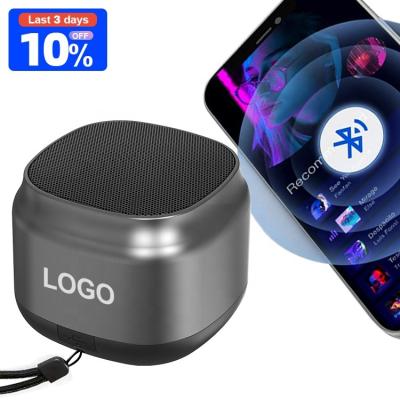 China Wireless Charger For Mobile Phone Double Bass Waterproof Portable Mini Blue Wireless Sound Speaker Mini Pocket Size Speakers for sale