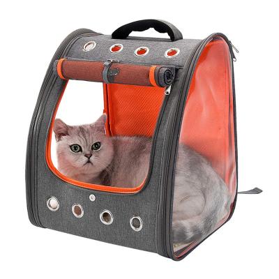 China 2021 New Breathable Pet Bag Portable Folding Pet Backpack Folding Cat And Dog Bags for sale