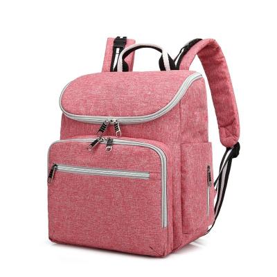 China With USB 2021 Fashion Travel Diaper Bag Women Backpack Waterproof Adult Baby Diaper Bag For Mom Dad for sale