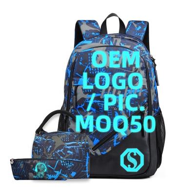 China With USB multifunctional factory wholesale outdoor sport waterproof lightweight foldable backpacks for student kids schoolbag for sale