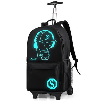 China Waterproof Children Kids Girls Boys Rolling Backpacks Trolley School Bags, Rolling Backpack with Wheels for Kids for sale