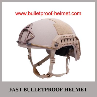 China Casco RÁPIDO de Tan Desert Khaki Brown Ballistic del ejército barato al por mayor de China NIJ IIIA en venta