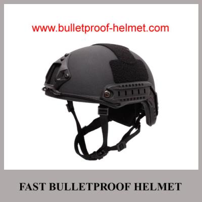 China Casco RÁPIDO balístico militar barato al por mayor de China NIJ IIIA Grey Police PE en venta