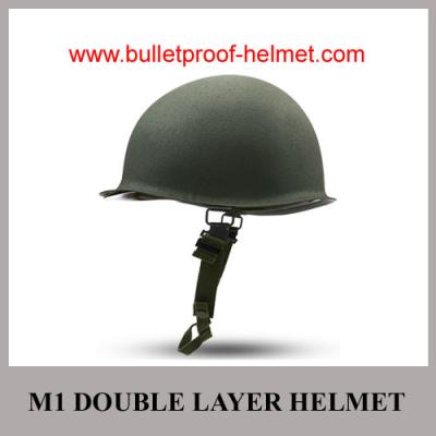 China Wholesale Cheap China Military Green Color M1 Double-Layer Strong Steel  Helmet for sale