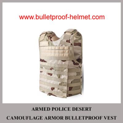 China Wholesale Cheap China NIJ Armed Police Desert Camo Military Armor Bulletproof Vest for sale