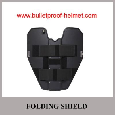 China Wholesale  Cheap China Army Police Black Security Steel Anti-Riot Folding Shield for sale