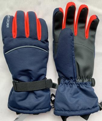 China Fashionable Cool 100% Polyester Winter Skiing / Snowboarding Water Repellent Skiing Gloves for sale