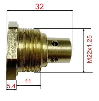 China General Brass Hex Valve Cylinder Gas Camping Valves For 3kg 6kg LPG Gas Cylinder Use for sale