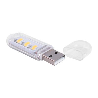 China School Mini USB LED Night Light, Camping Lamp for Reading Bulb, Laptops, Computer, Notebook, Mobile Power Charger Warm White for sale