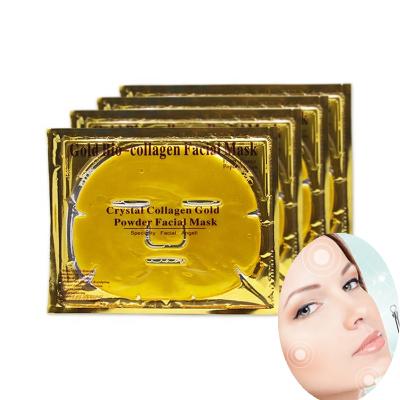 China Hot Selling Moisturizer Amazon 24K Face Sheet Mask OEM Pure Gold Collagen Crystal Facial Mask for sale