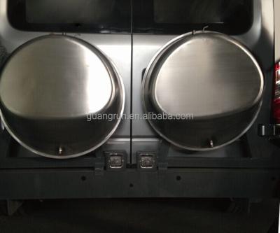 China With tap rv spare tire one-piece type water tank in rear door location for sale