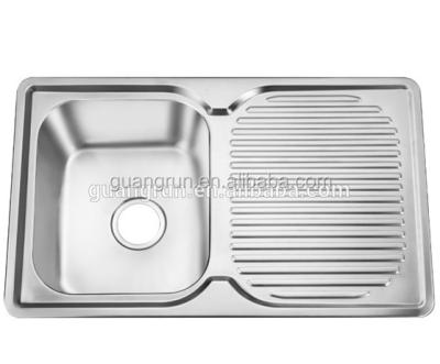 China Without Faucet Caravan Stainless Steel Rectangular Shape Kitchen Sink GR-616 for sale