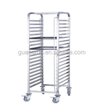 China Mobile Bread Pan Rack For Restaurant GR-S03 GR-S03 Commerical Stainless Steel Freestanding Trolley for sale