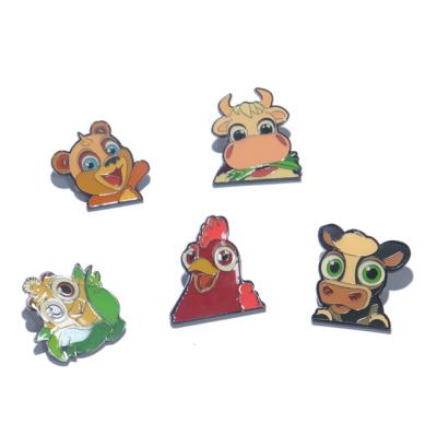 China Europe Badge Supplier Customized Cute Animals Logo Badge Custom Metal Soft Hard Enamel Badges For Kids for sale