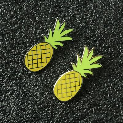 China High Quality Custom Made Gift Art Hard Enamel Cartoon Lapel Pin Metal Badge Fruit Flower Logo Plant Europe Souvenir Badges for sale