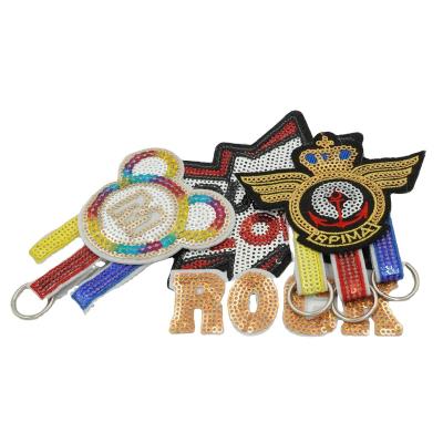 China Large Sustainable Custom Made Fashion Multi - Special Craft Sequin Apparel Patch Environmentally Friendly for sale