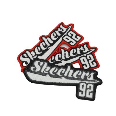 China Wholesale Custom Made Woven Chenille 3D Logo Embroidered Patch Iron On Embroidery Sew On Patches for sale