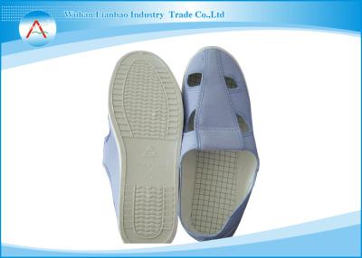 China Unisex 4 Holes Canvas Food Industrial Anti Static Safety Shoes in Cleanroom for sale