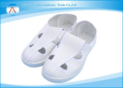 China Soft Leather Upper ESD Anti Static Safety Shoes In Electronic Industry for sale