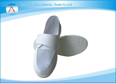 China Clean Room White ESD Work Shoes With Conductive Fiber in Painting Industry for sale