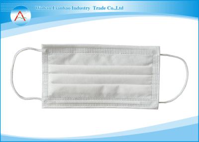 China Breathable Non-Woven Earloop Disposable Face Mask 3ply , 17.5x9.5cm for sale