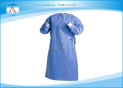 China Blue Clinical Patient Use Sterile Protective Disposable Isolation Gowns Surgery Uniforms for sale