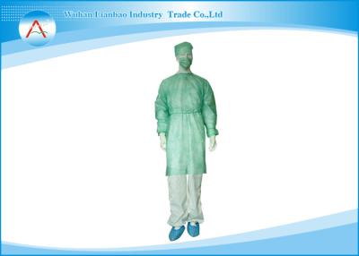 China Knitted And Elastic Cuffs Non Woven PP Surgical Medline Isolation Gowns Disposable for sale