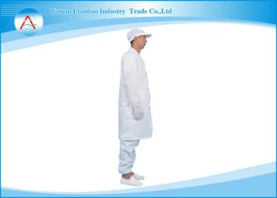 China Unisex Women / Men ESD Lab Coat IN Semiconductor / Electronic Industry for sale