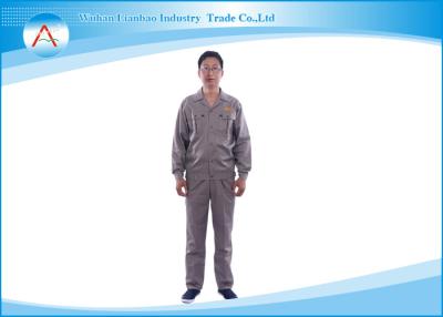 Cina Vestito grigio TC dalle uniformi del lavoro della fabbrica del lavoro degli indumenti da lavoro o materiale del cotone in vendita