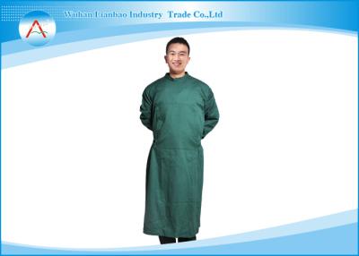 China Polyester Operating Room Reusable Surgical Gowns Clothing With Knitted Cuff for sale